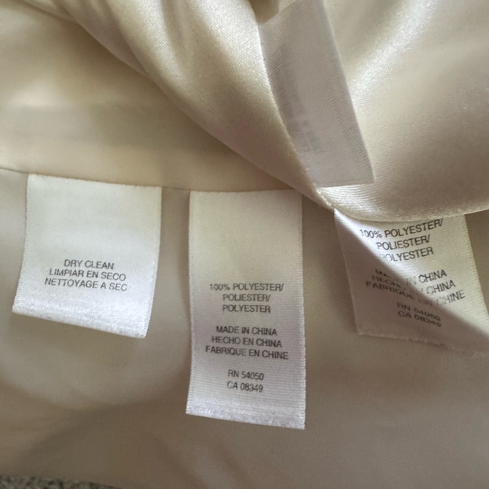 Evan Picone Cream Midi A-line Skirt for Work - Picture 8 of 16